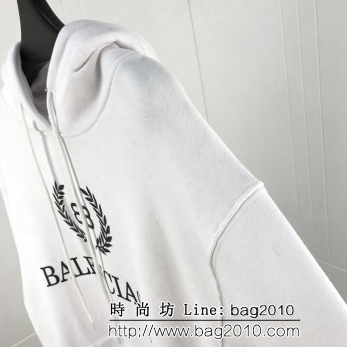 BALENCIAGA巴黎世家 18ss秋冬新款 麥穗連帽衛衣 定制韓國毛圈布 內裏抓絨 原版複刻 原版os寬鬆版型 男女同款 ydi2473